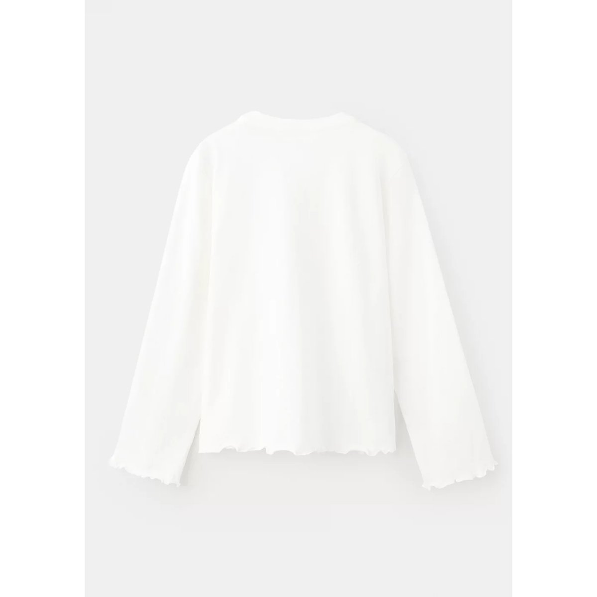 T-shirt coton détail imprimé blanc cassé, MANGO KIDS