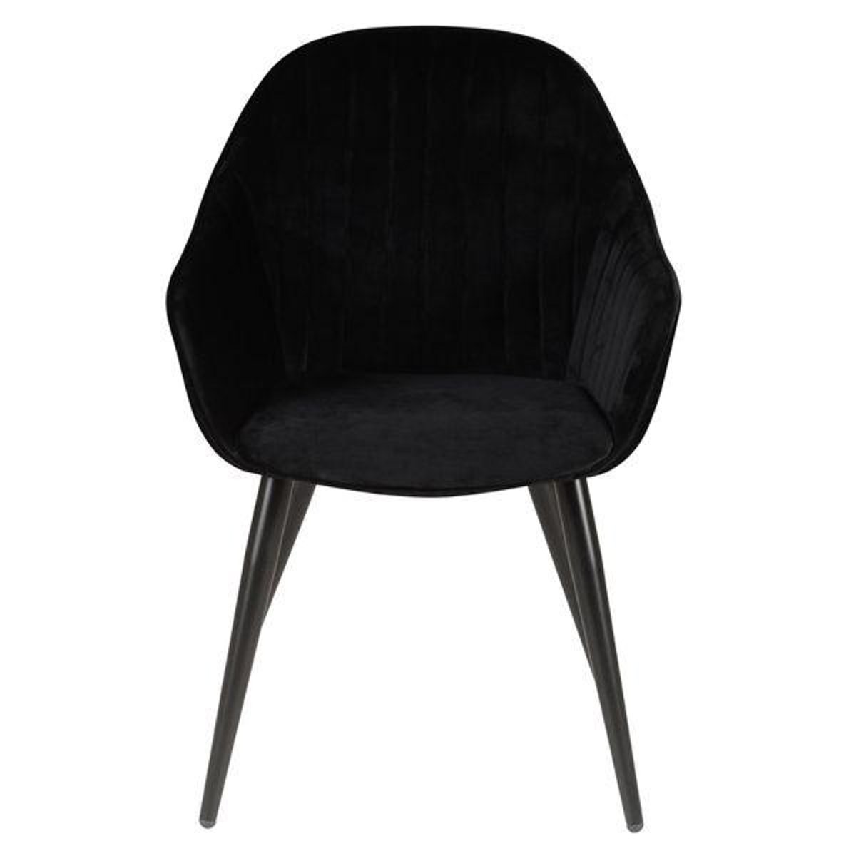 Fauteuil en velours noir, ZAGO