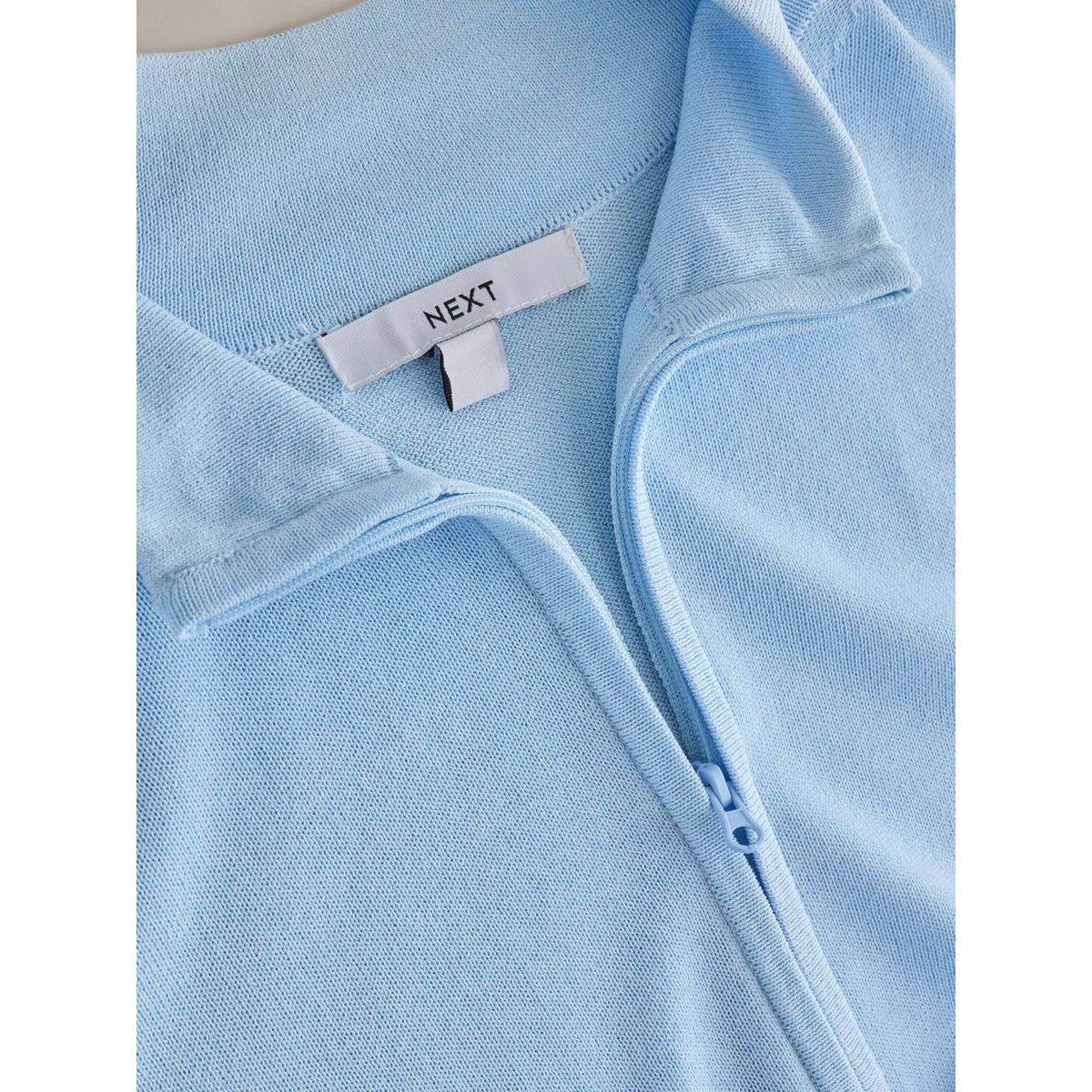 Veste légère zippée à col montant bleu clair, NEXT