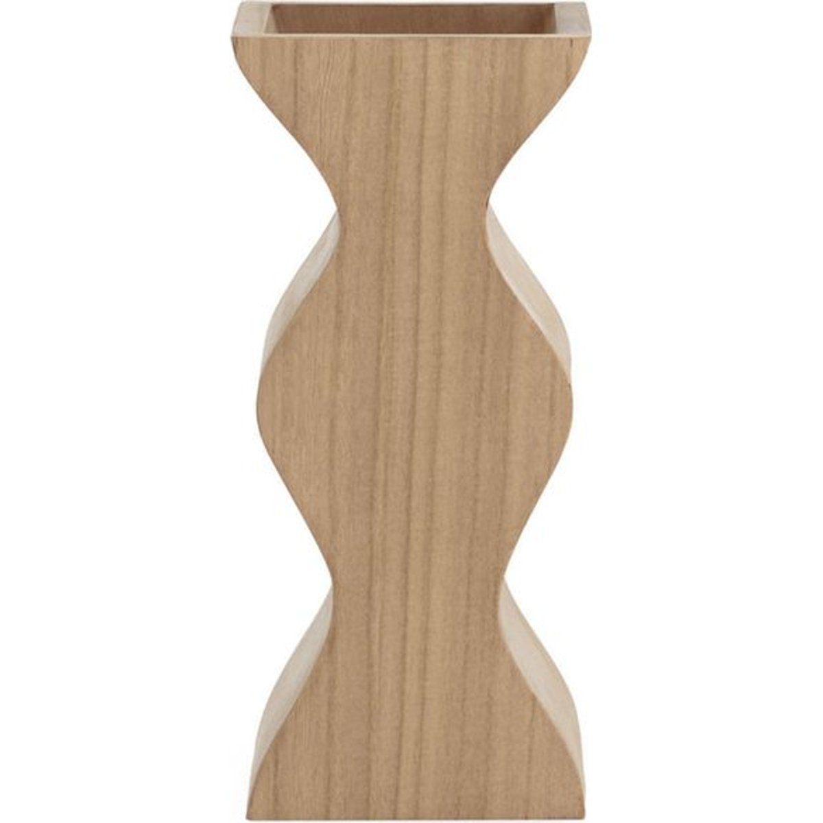 Console contemporaine en bois blanc brillant, RECOLLECTION