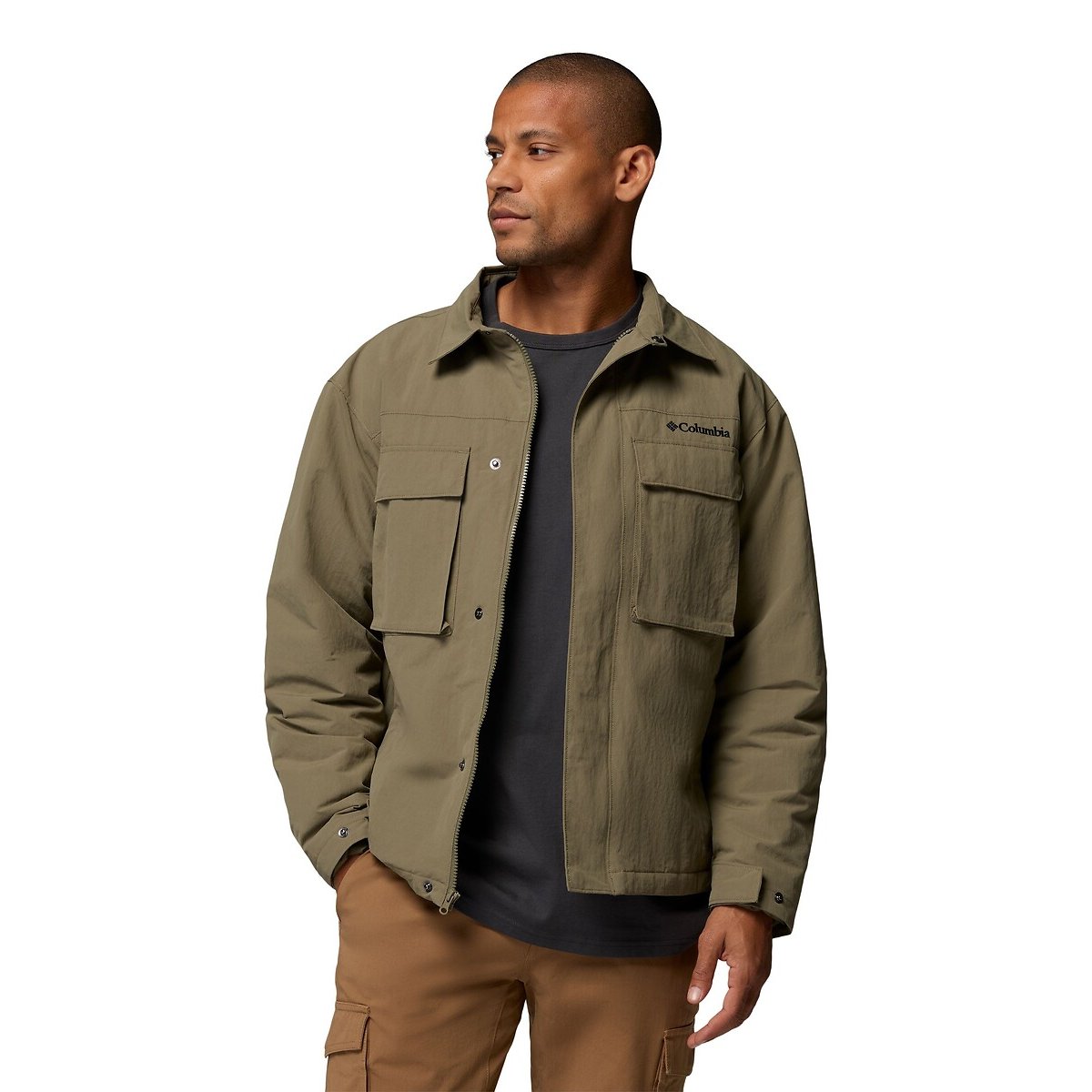 Veste doublée forme chemise kaki, COLUMBIA