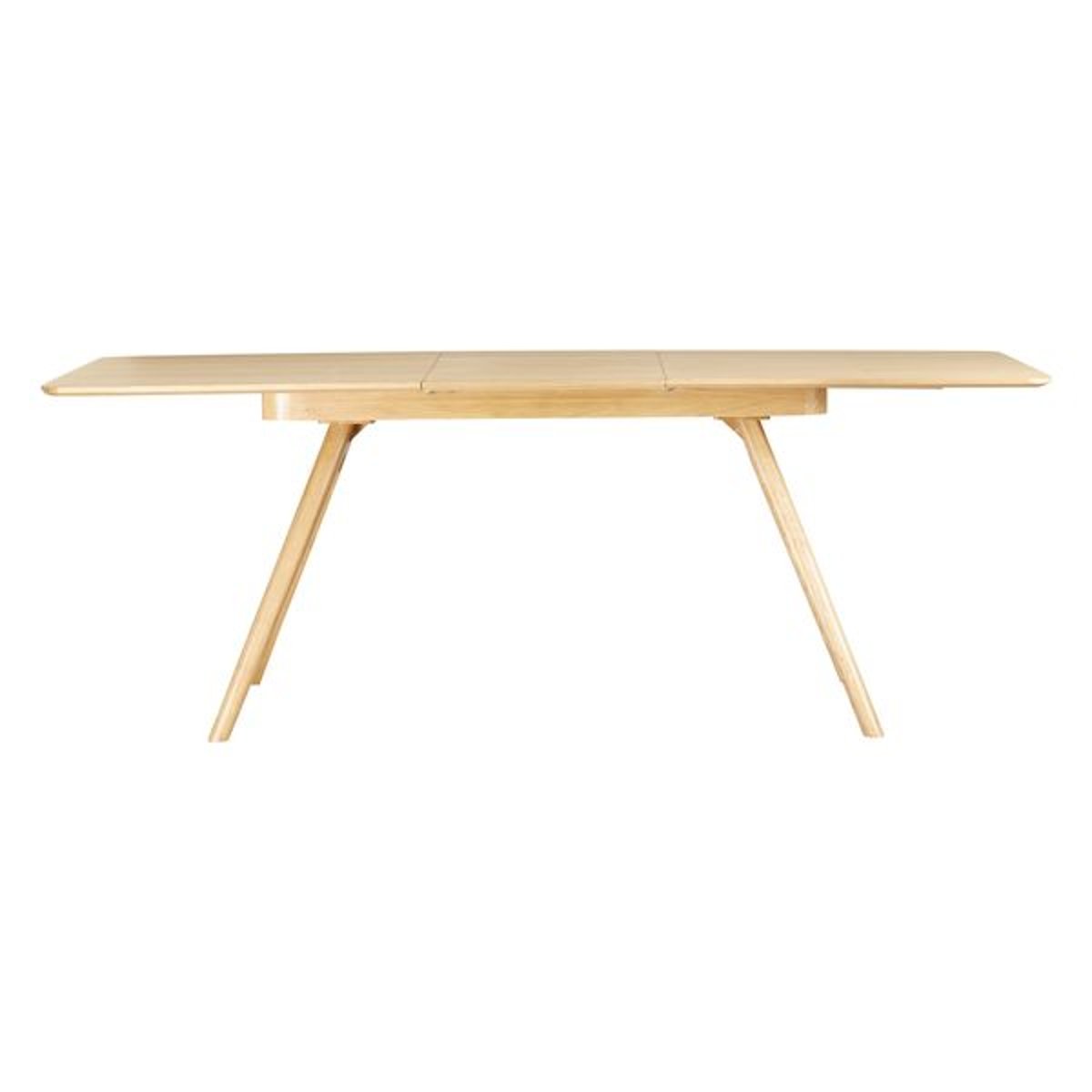 Table repas 160cm allonge intégrée chêne naturel, ZAGO