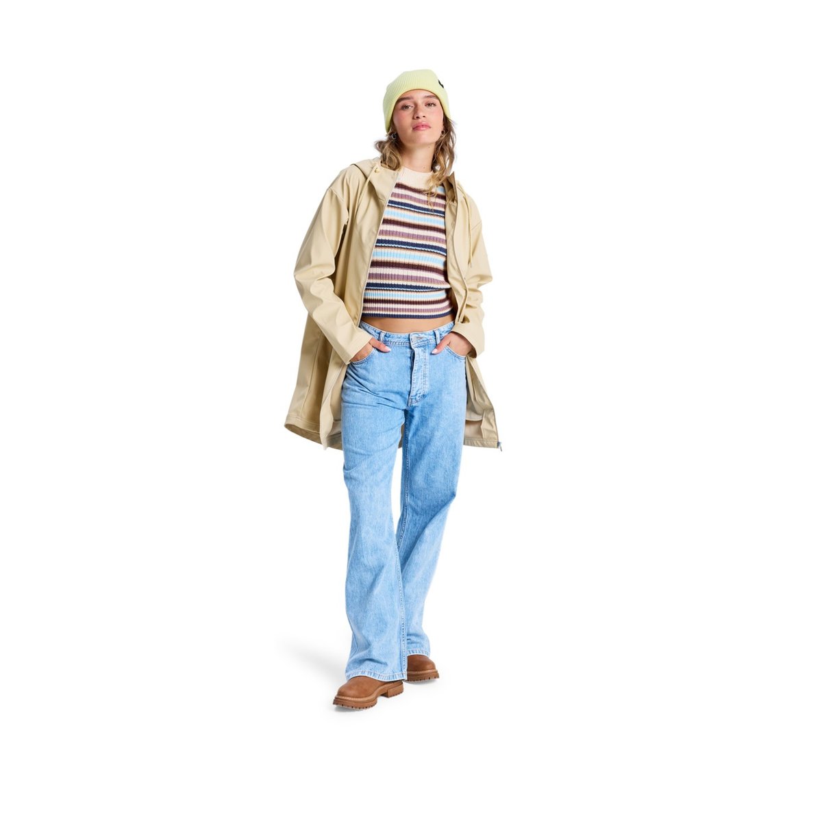 Veste imperméable RAINING AGAIN. beige pebble, ROXY