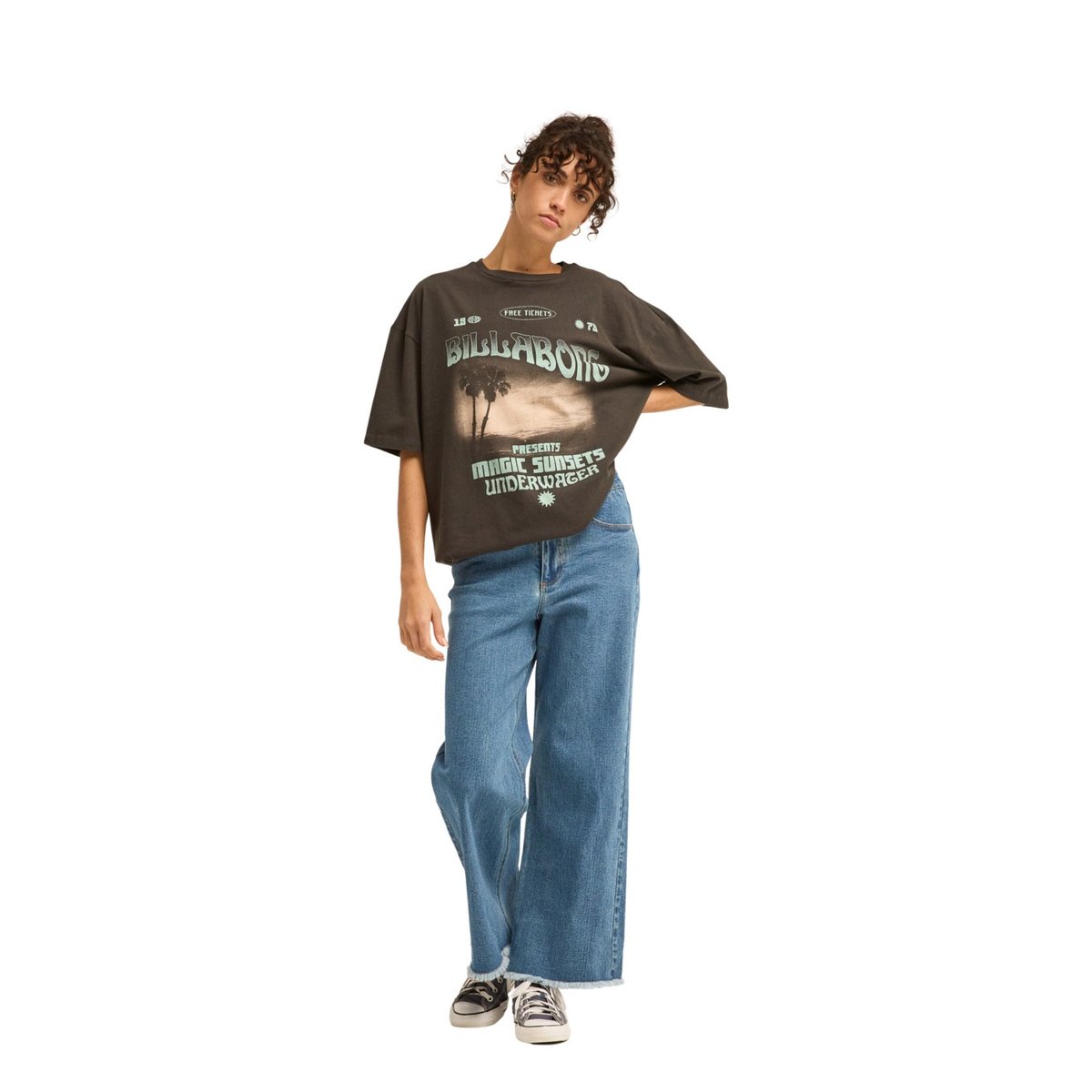 T-shirt oversize TAKE A TOUR noir off black, BILLABONG