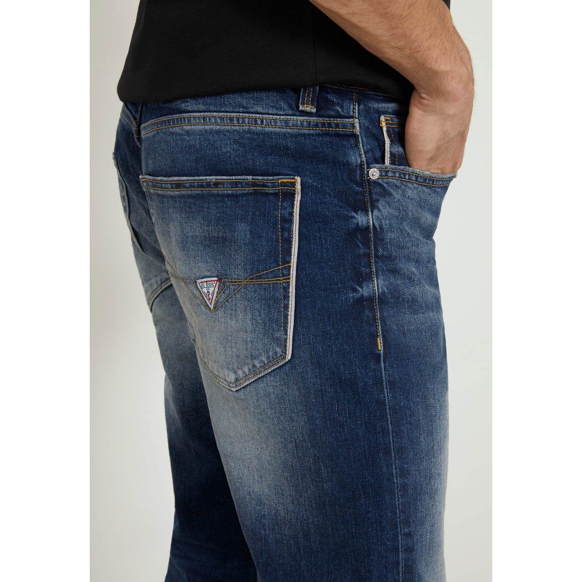 Jean Slim Taille Basse bleu, GUESS