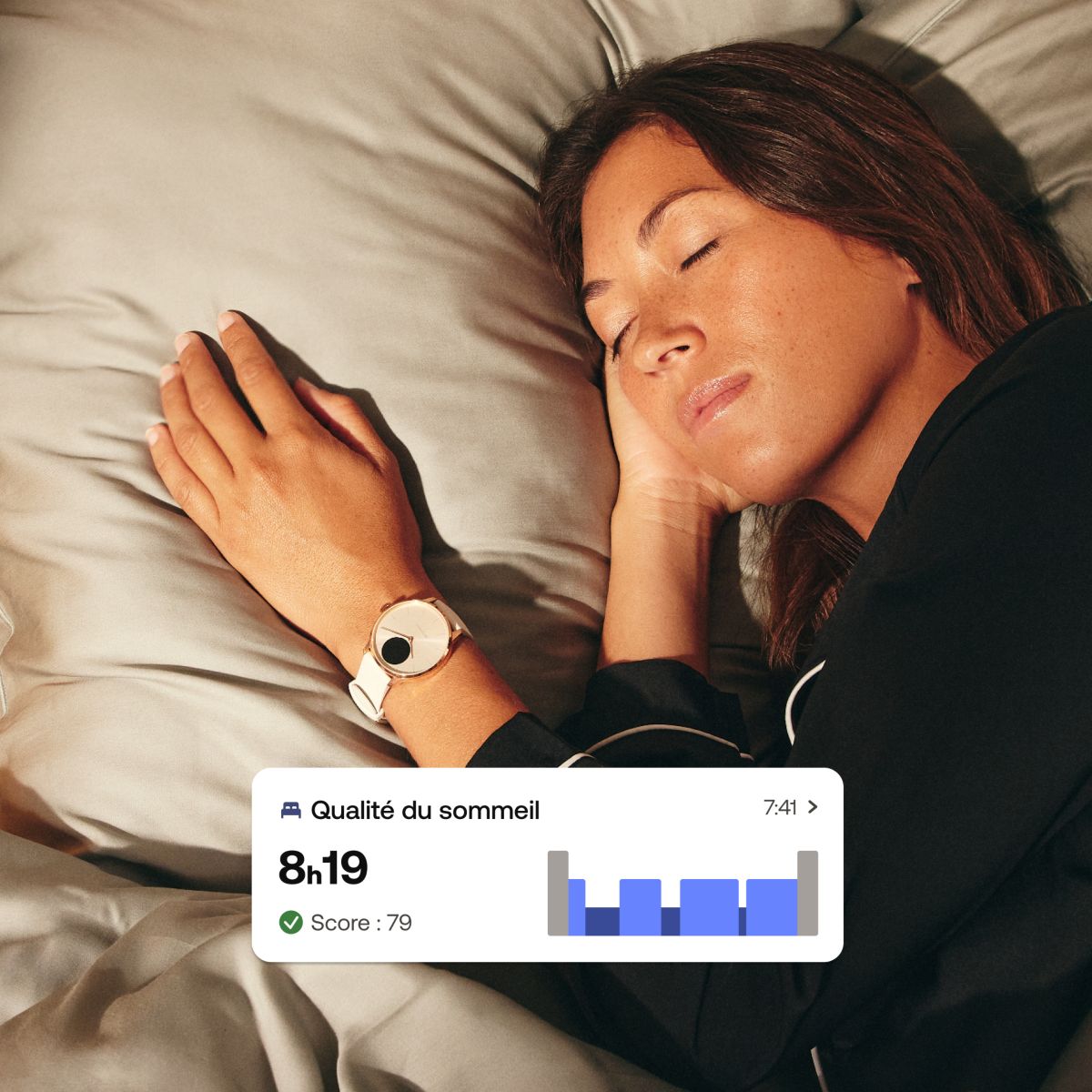 Montre connectée Scanwatch Light noir, WITHINGS
