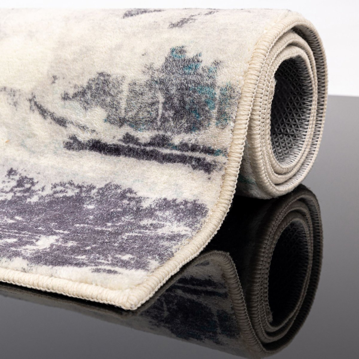 Tapis de bain moelleux aux couleurs vives - ARIELLA turquoise multicolore, GINO FALCONE