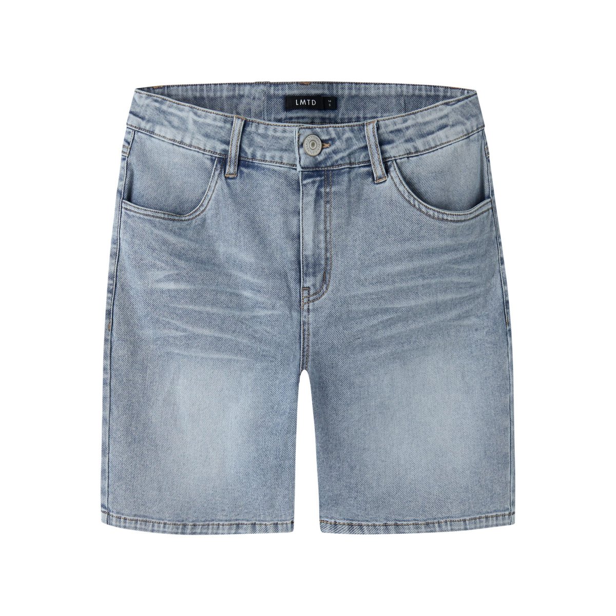 Short medium blue denim, NAME IT