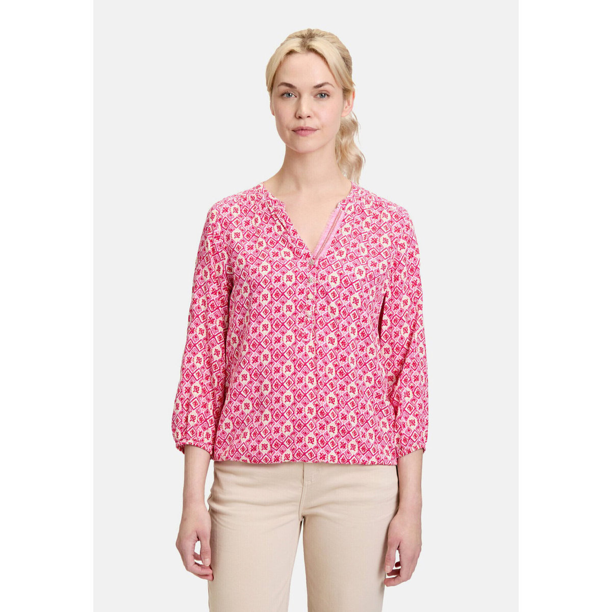 Blouse casual à motifs rose/rose, CARTOON