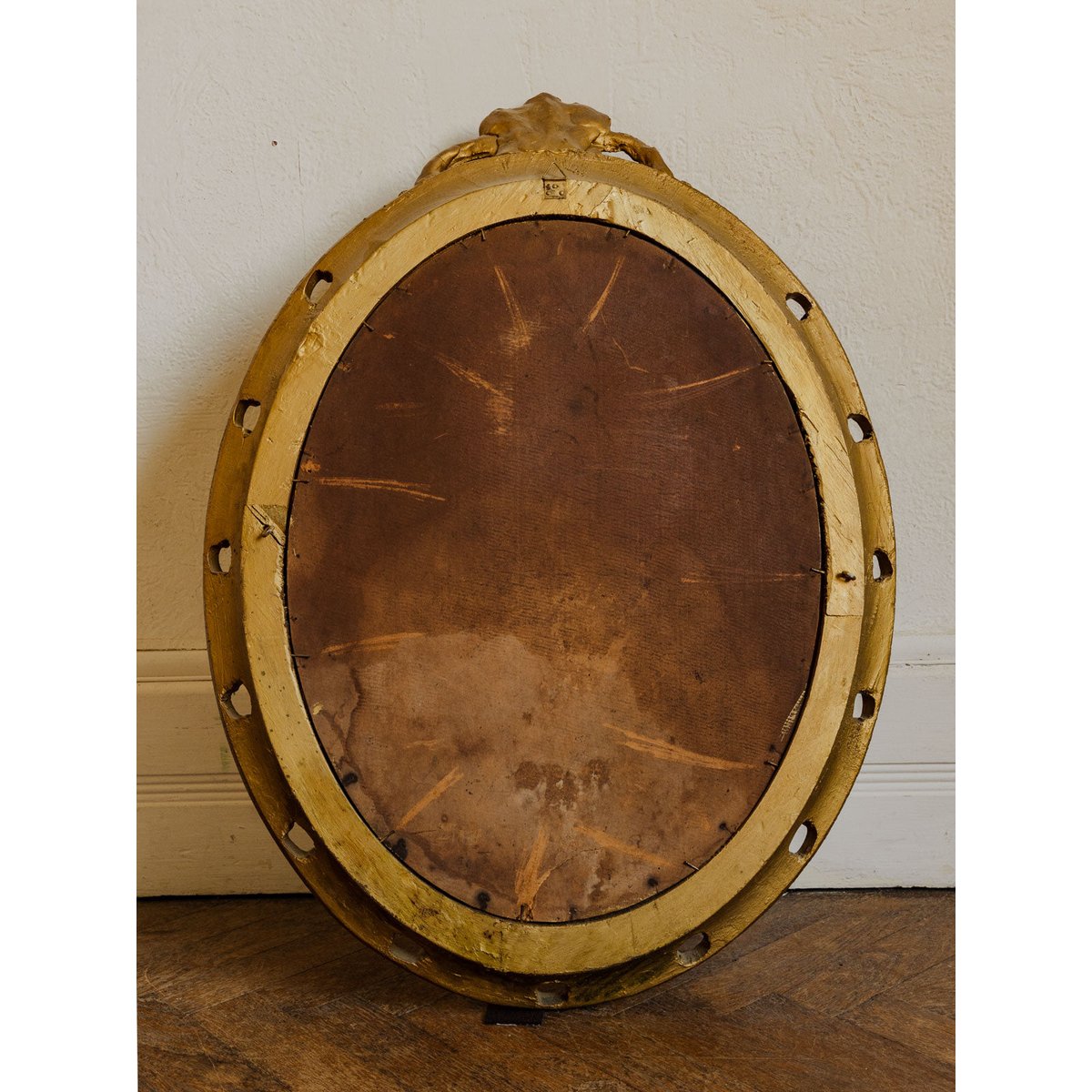 Miroir en résine doré Georges N°1484 - Bon état doré, DEBONGOUT