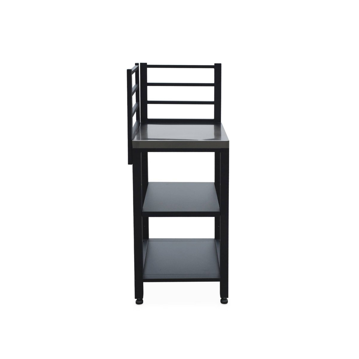 Module d'angle de cuisine extérieure acier 2 étagères L48,5 cm GRIMAUD noir, SWEEEK