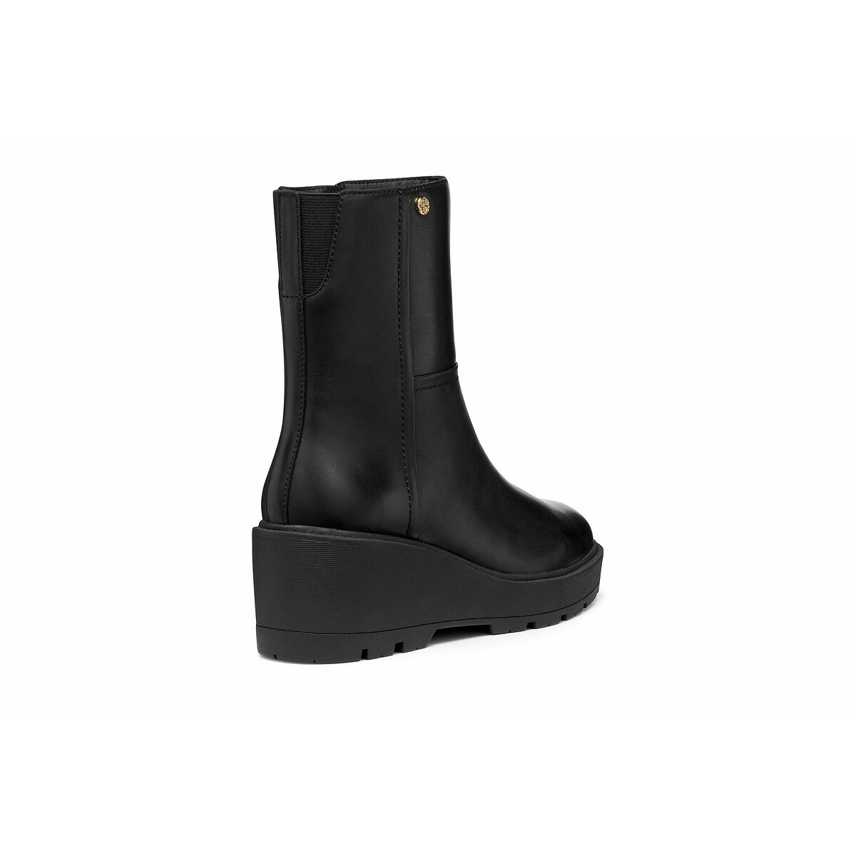 Miereille Leather Wedge Boots black, GEOX