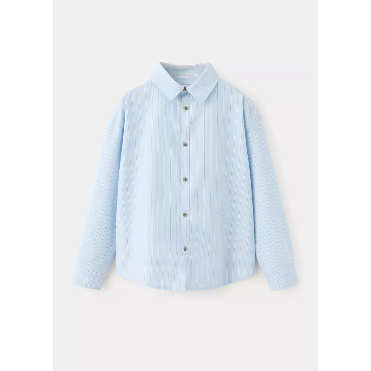 Chemise rayures boutons écailles bleu ciel, MANGO KIDS