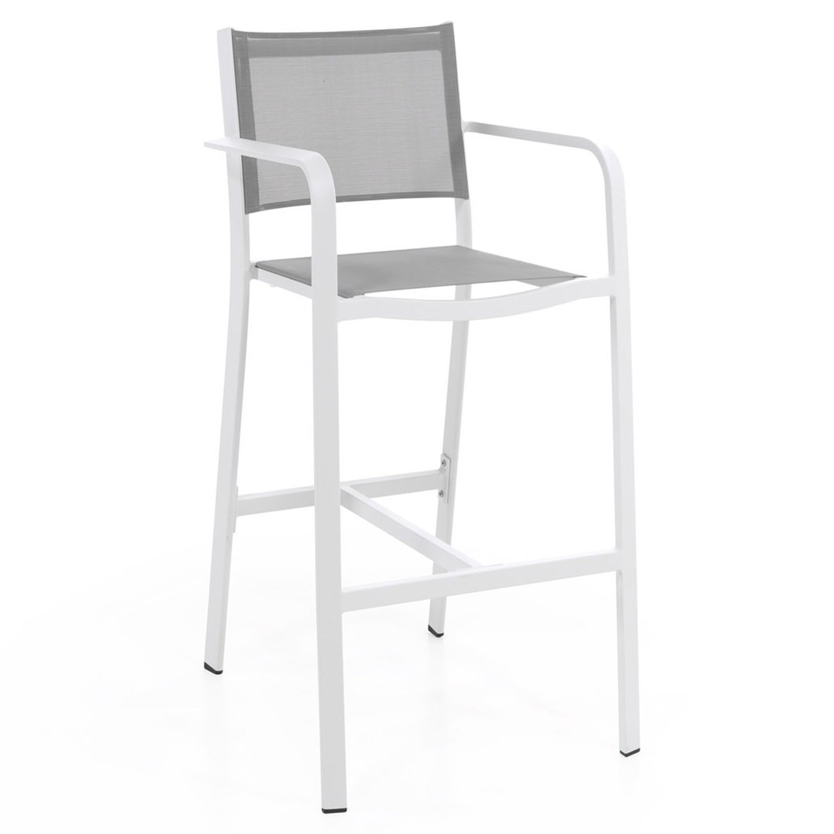 Chaise de bar en aluminium, PONIENTE blanc, GESCOVA