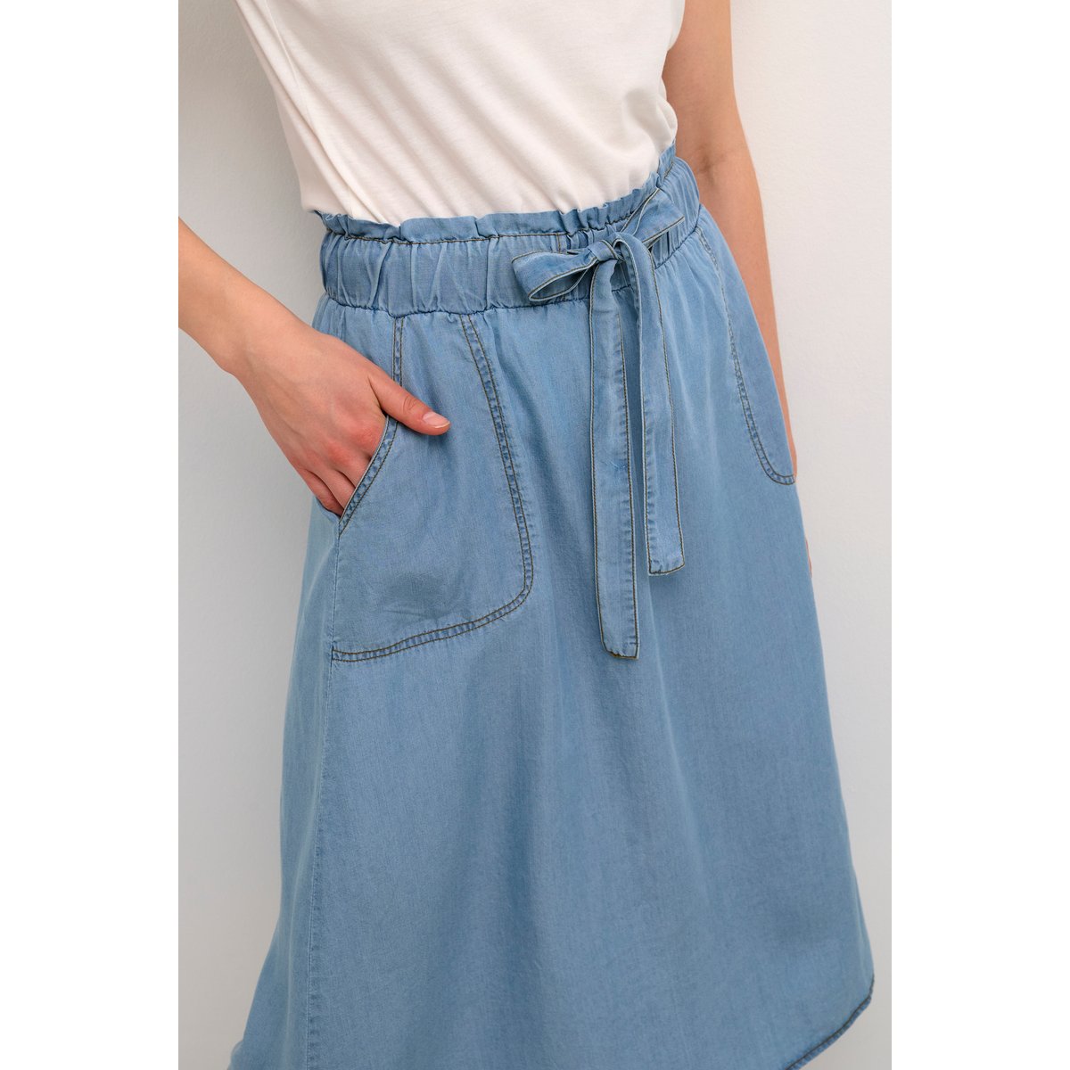 Skirt bleu blue denim, CREAM