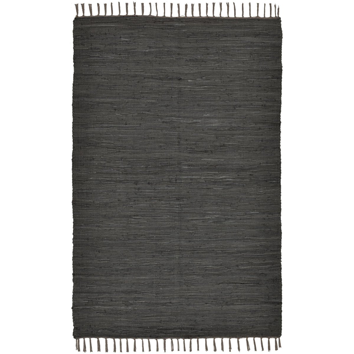 Tapis réversible coloré en coton tissé à la main - Happy Cotton anthracite, THEKO
