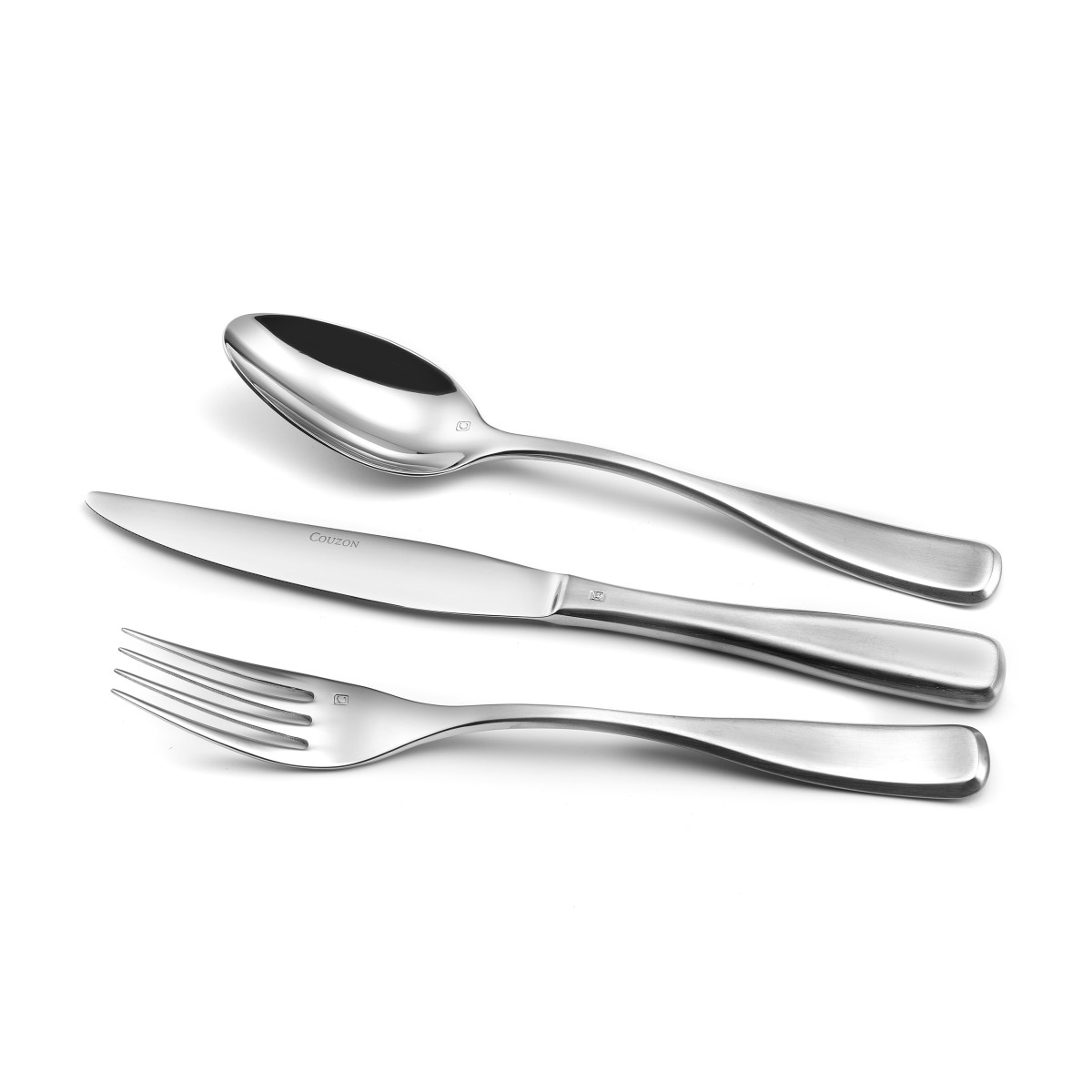 18 couverts entrée, fromage, dessert pour 6 personnes - MILLENIUM inox, COUZON