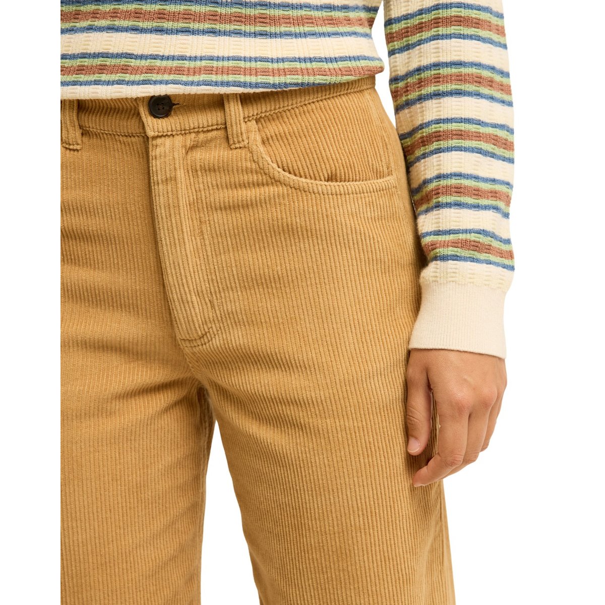Pantalon en velours BE FREE jaune curry, BILLABONG