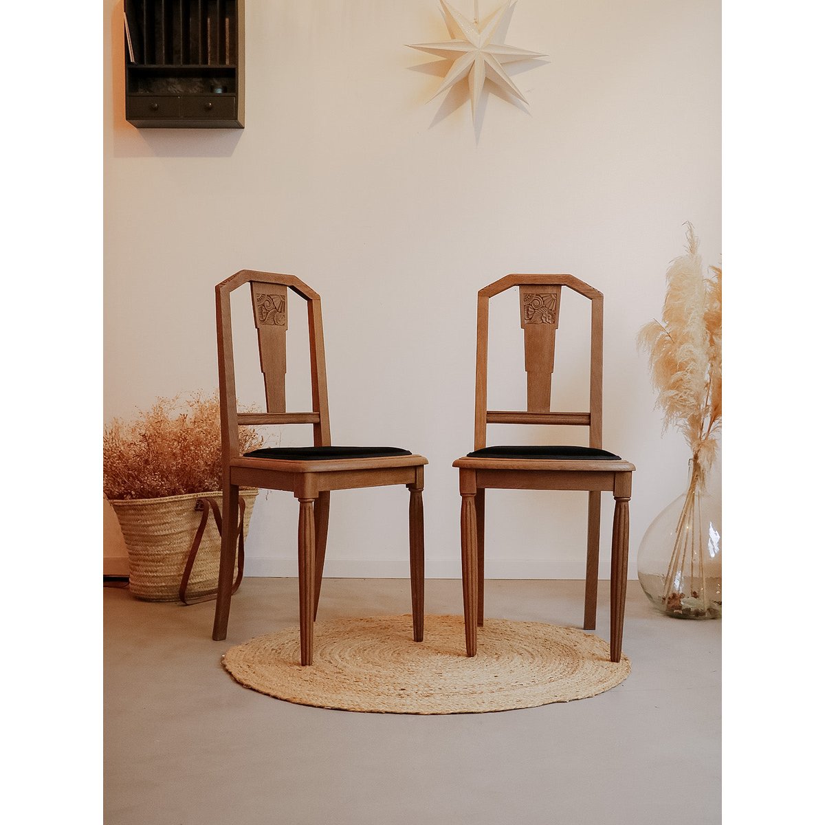 Chaise en bois Alma N°1106 - Bon état bois, DEBONGOUT