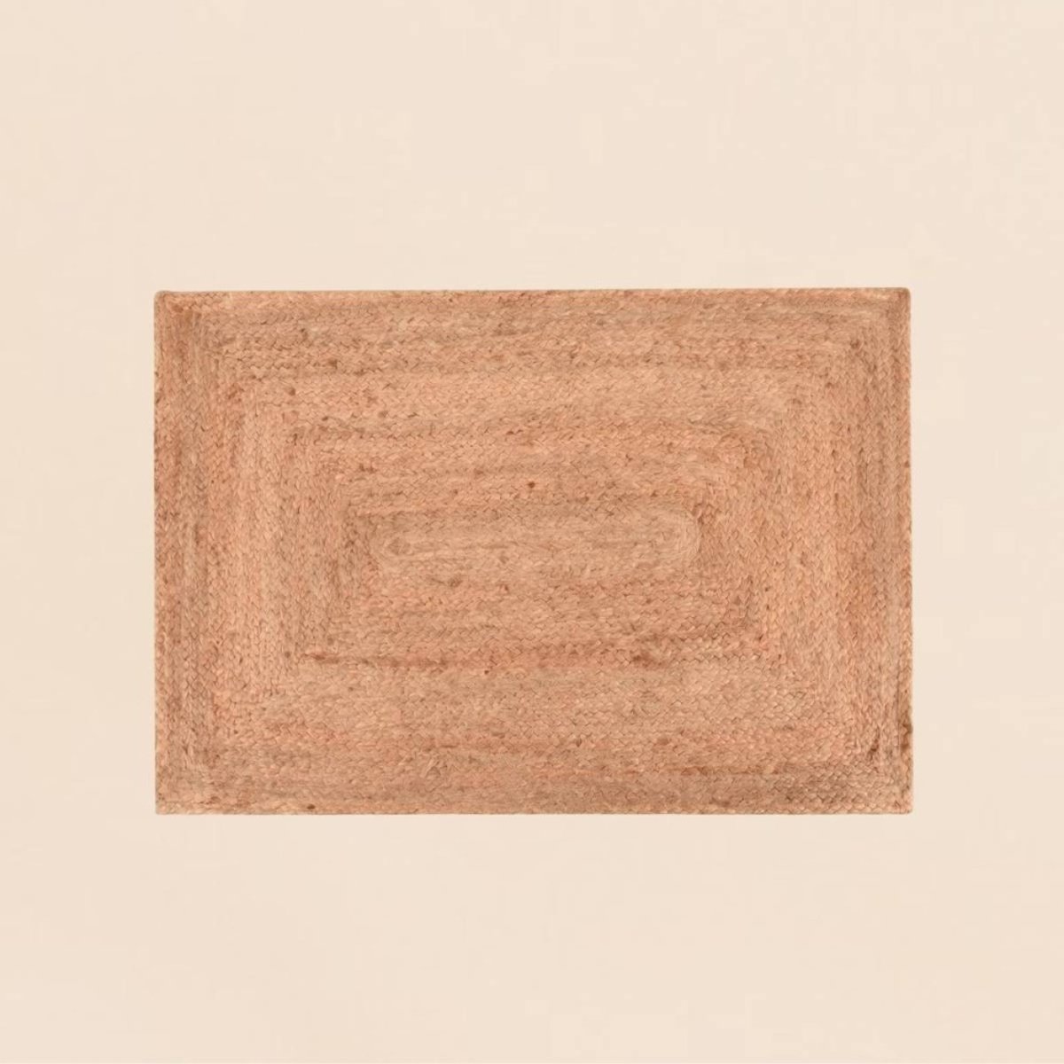 Tapis rectangulaire en jute 120x170cm beige, ORNAMI