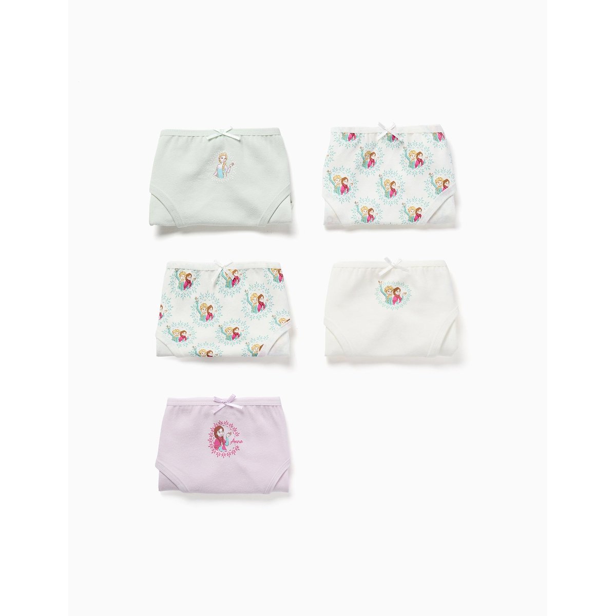 Lot de 5 culottes en coton avec imprimés La Reine des Neiges multicolore, ZIPPY