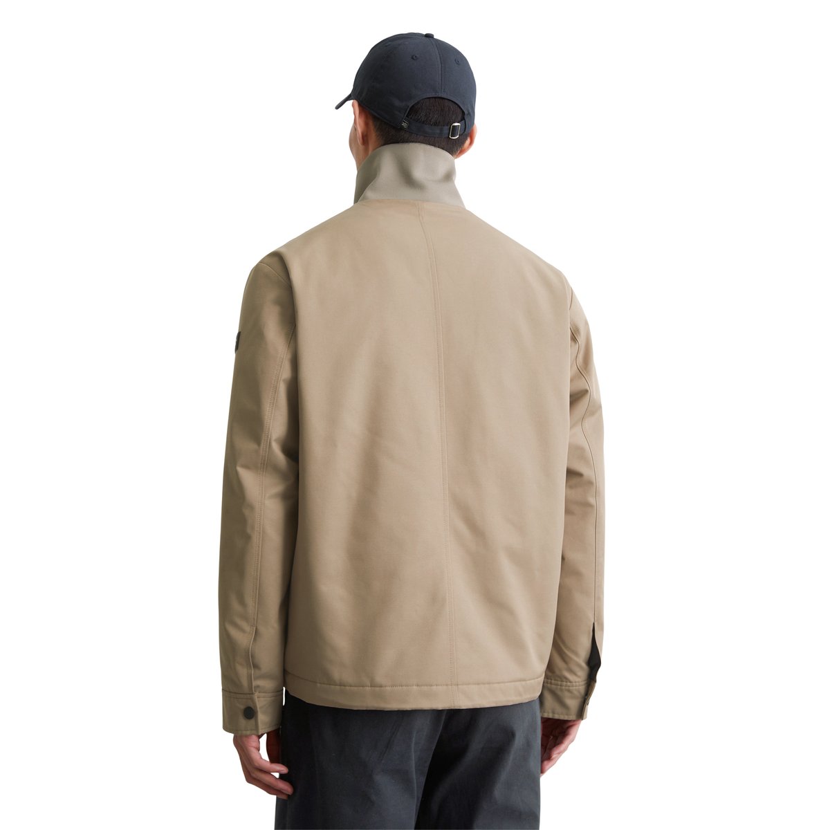 Veste doublée regular en micro-twill hydrofuge marron clair, MARC O'POLO