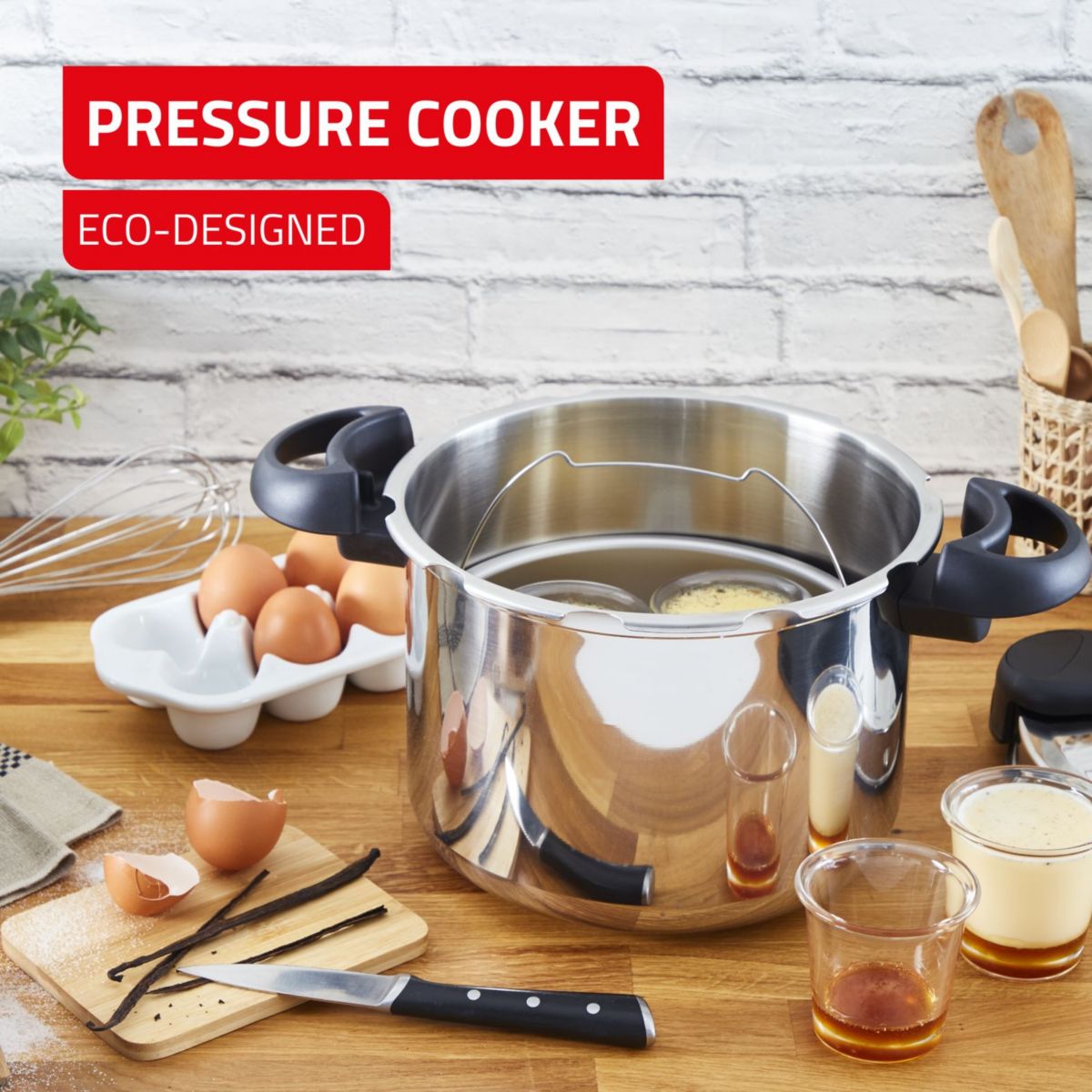 Autocuiseur ClipsoMinut' Eco Compact+ 7.5L gris, SEB