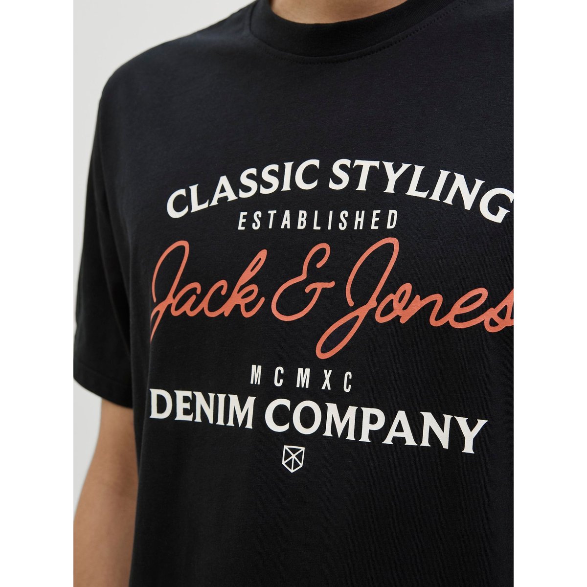 T-Shirt noire - black, JACK & JONES