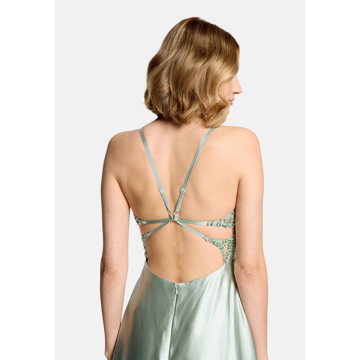 Robe de soirée à broderies fresh peppermint, VERA MONT