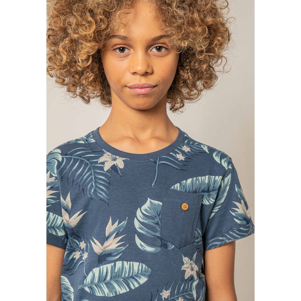 T-shirt garçon coton NUBIE indigo, DEELUXE