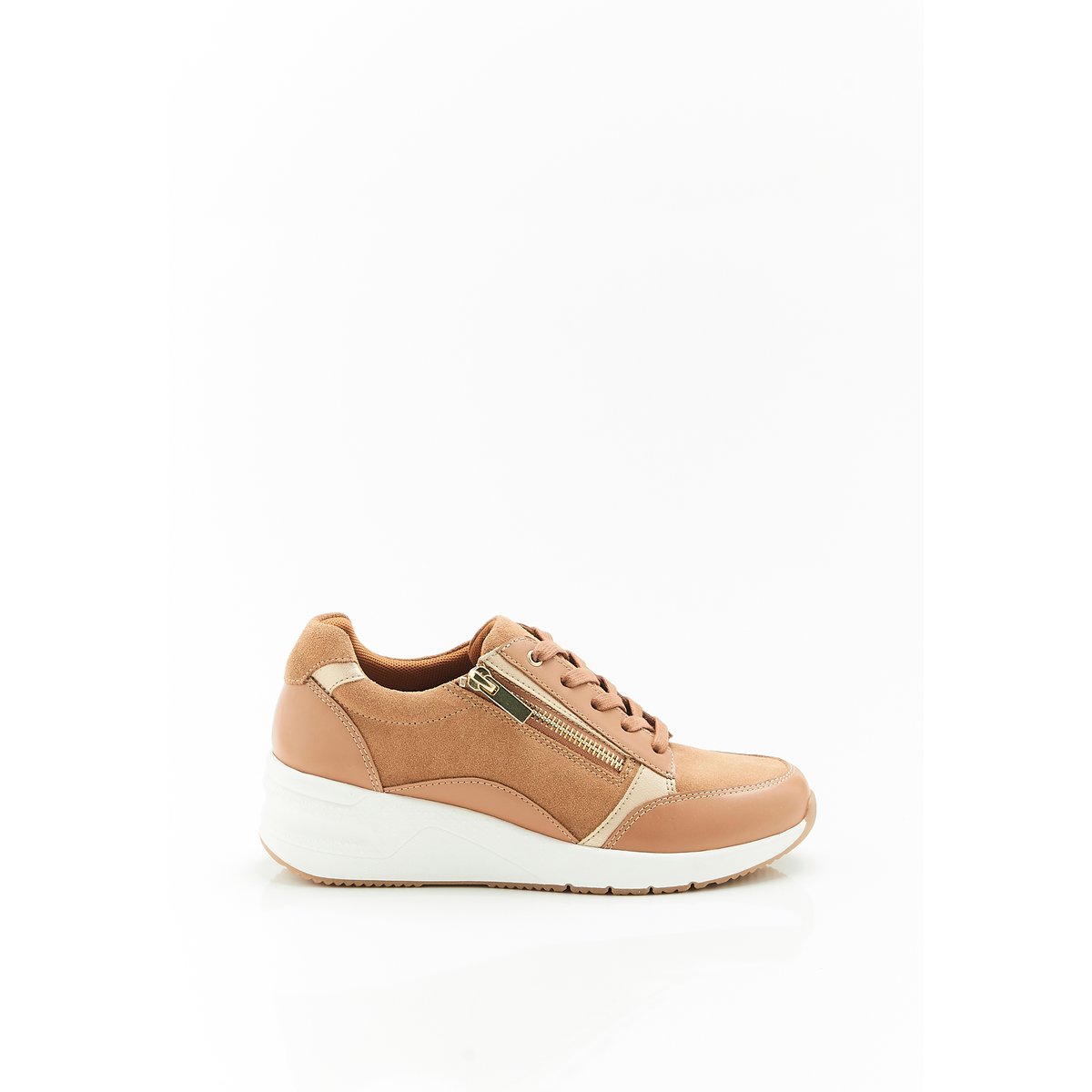 Baskets compensées Amortyl marron camel, DAMART