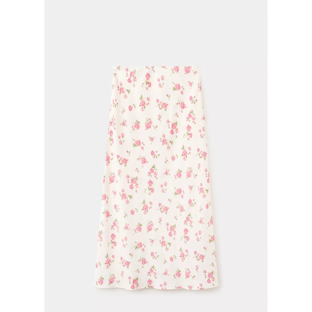 Jupe à imprimé floral maxi noir, MANGO