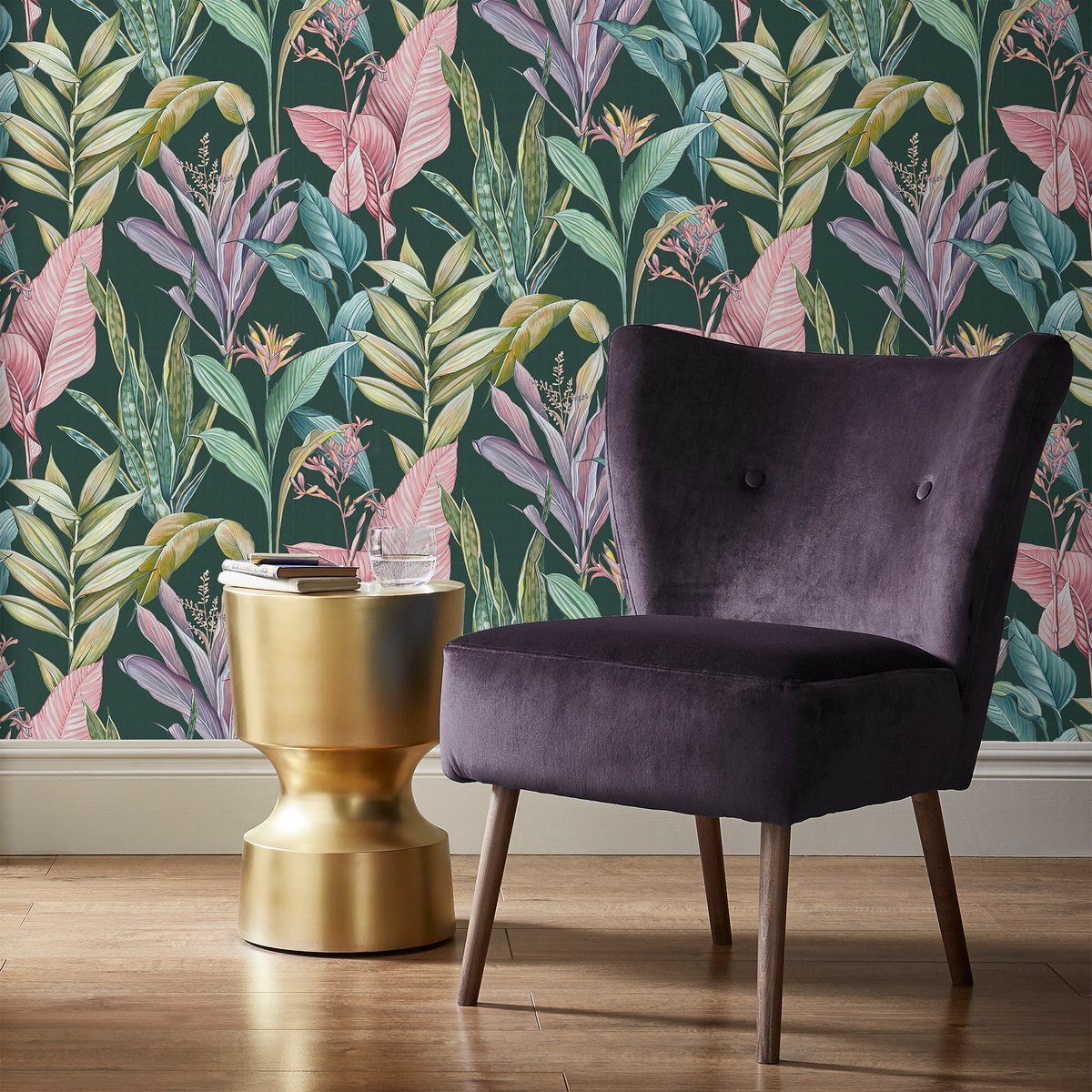 Papier peint Feuillage tropical Leona vert, SUPERFRESCO EASY