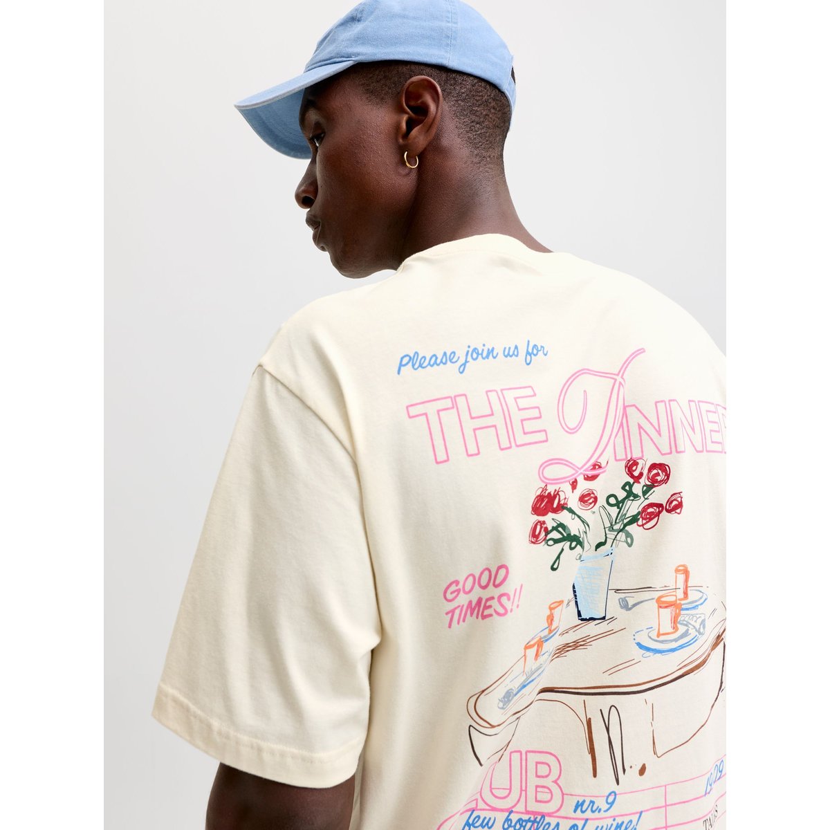 T-Shirt antique white, JACK & JONES