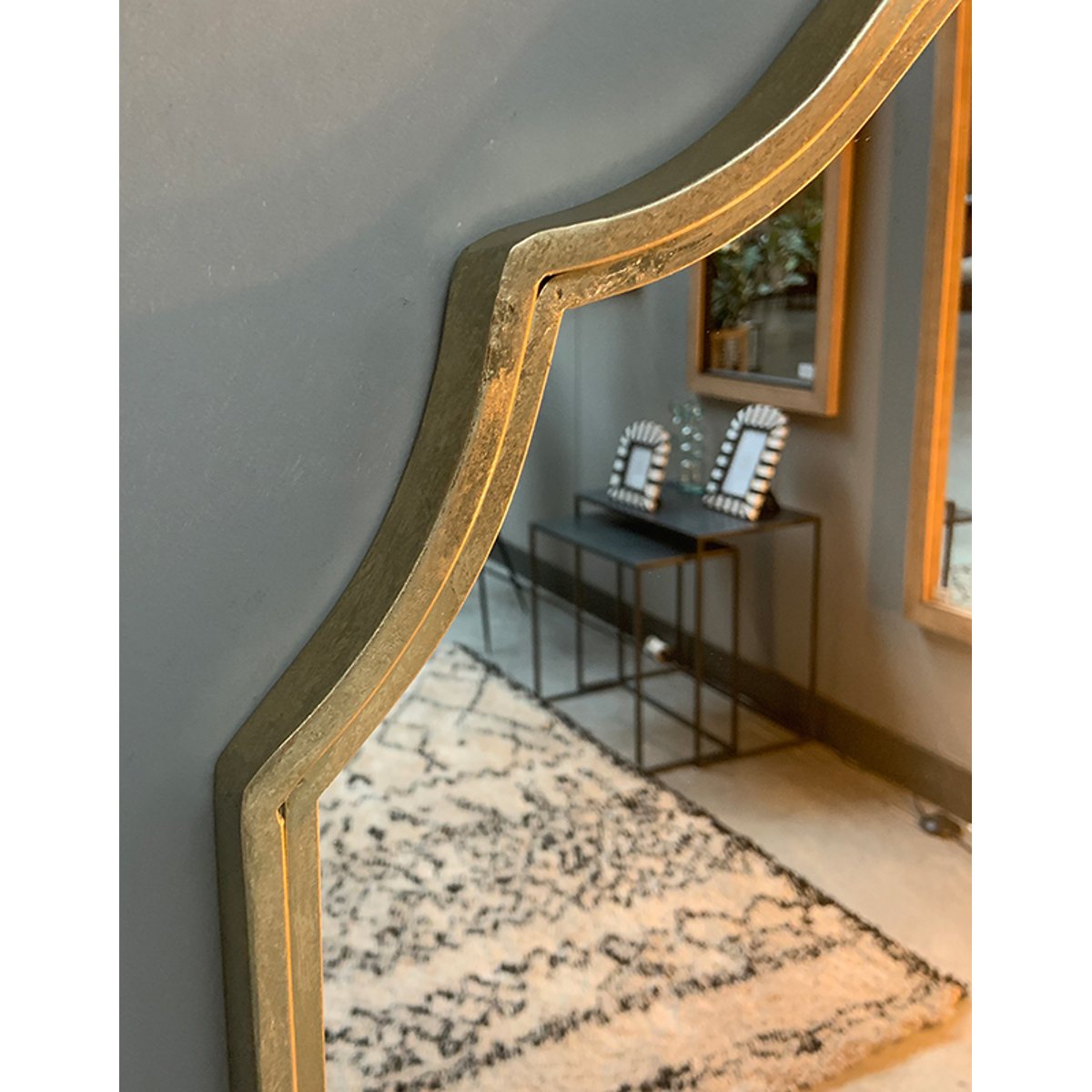 Miroir métal 60x90cm or, EMDE