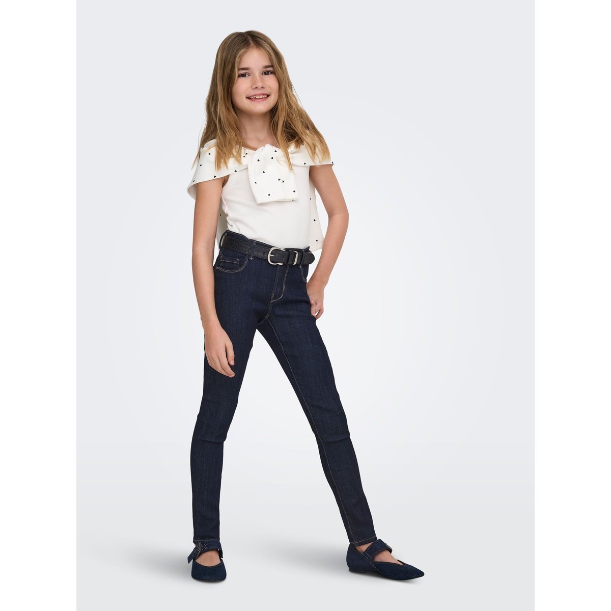 Jean Skinny dark blue denim, KIDS ONLY