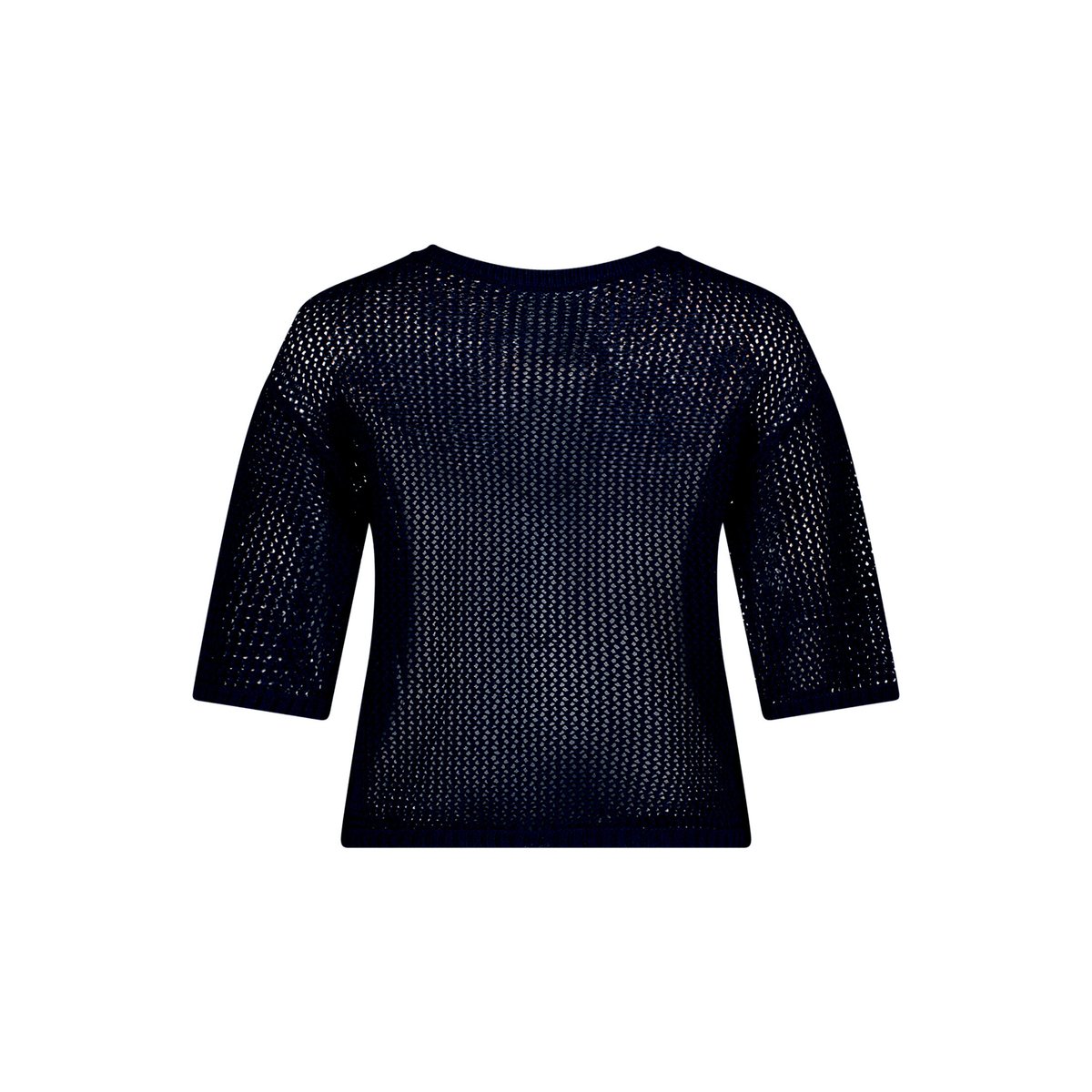 Pull-over en maille à motif ajouré navy blue, BETTY & CO