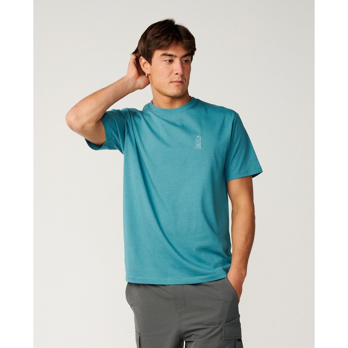 T-shirt relax SEARCH SERIES VAPORCOOL Embroid dusty jade, RIP CURL