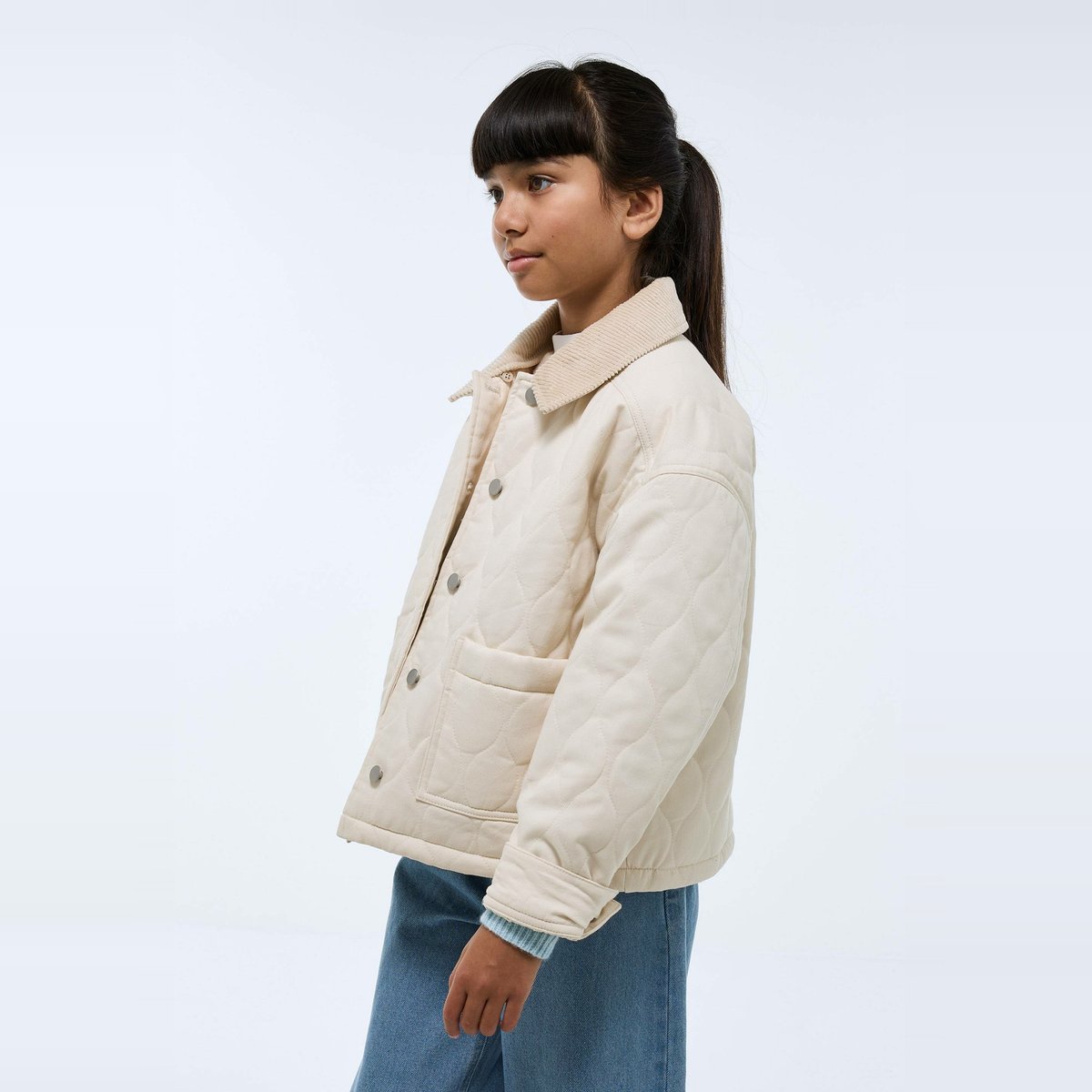 Veste matelassée en coton naturel, MONOPRIX