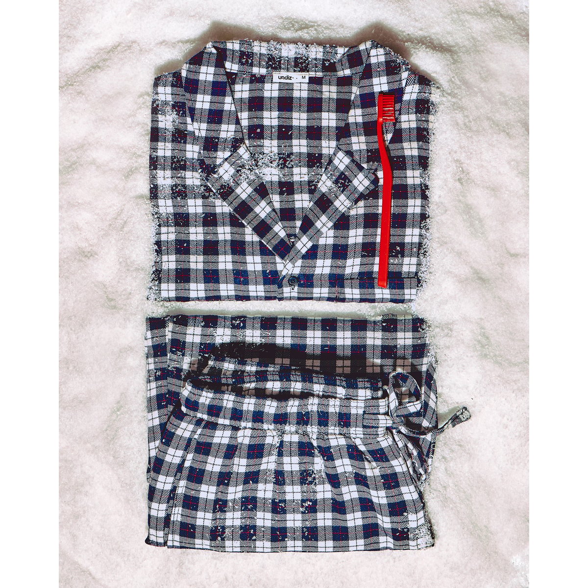 Chemise flanelle à carreaux STRIPFLANELLIZ bleu, UNDIZ
