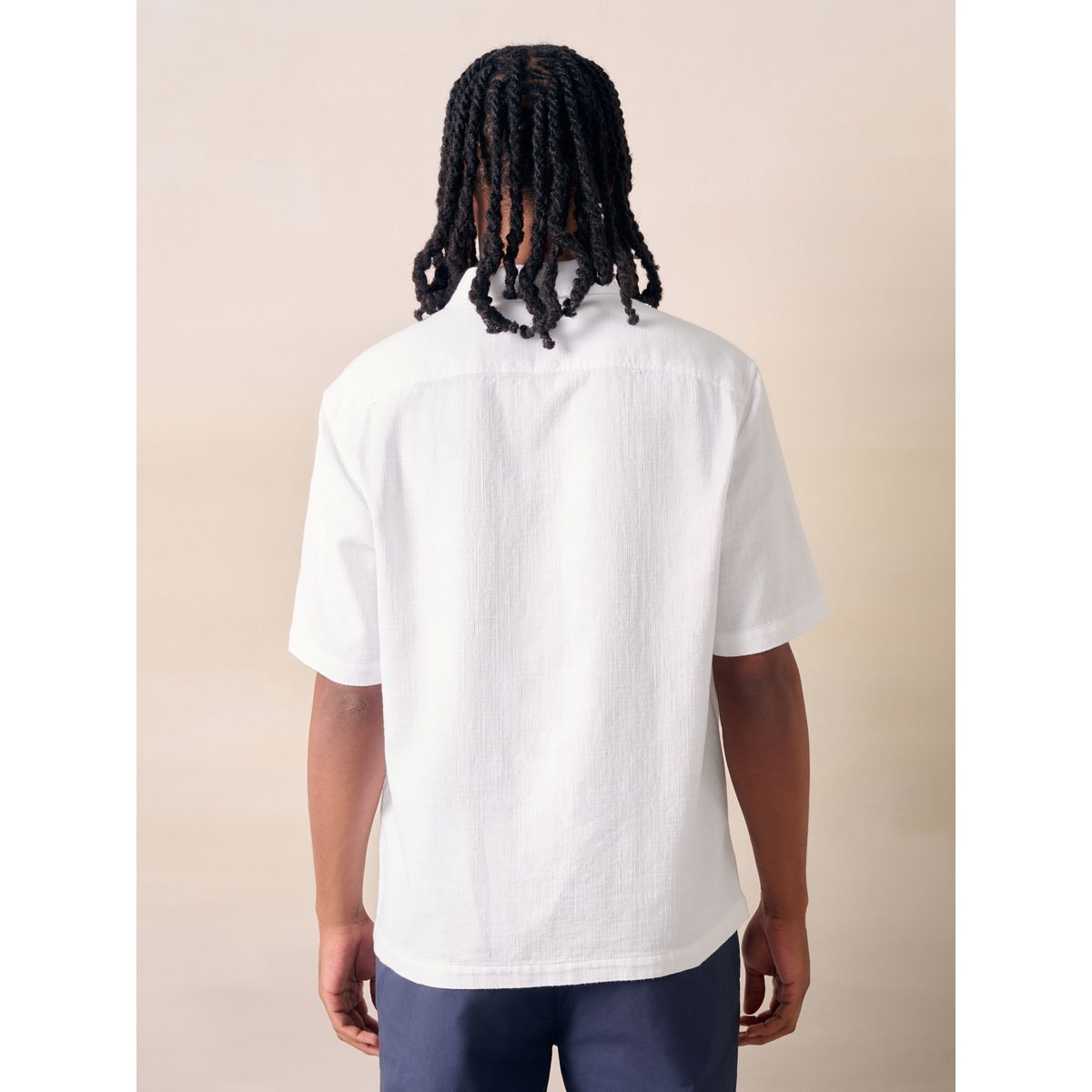 Chemise texturée à manches courtes blanc, NEXT