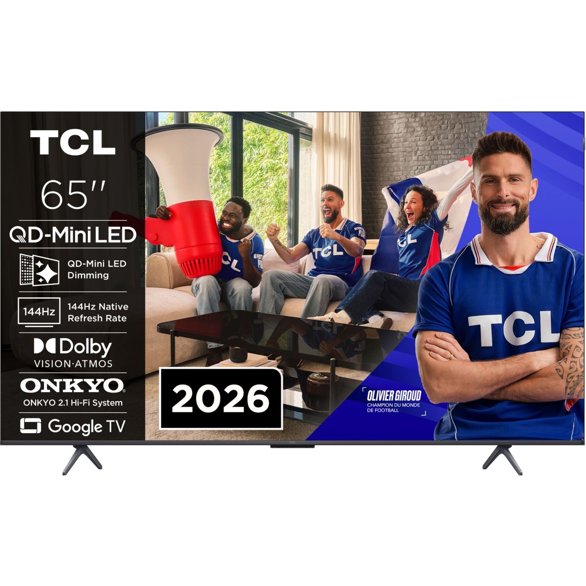 TV Mini LED 65P89L (2026) 65" (165 cm) couleur unique, TCL