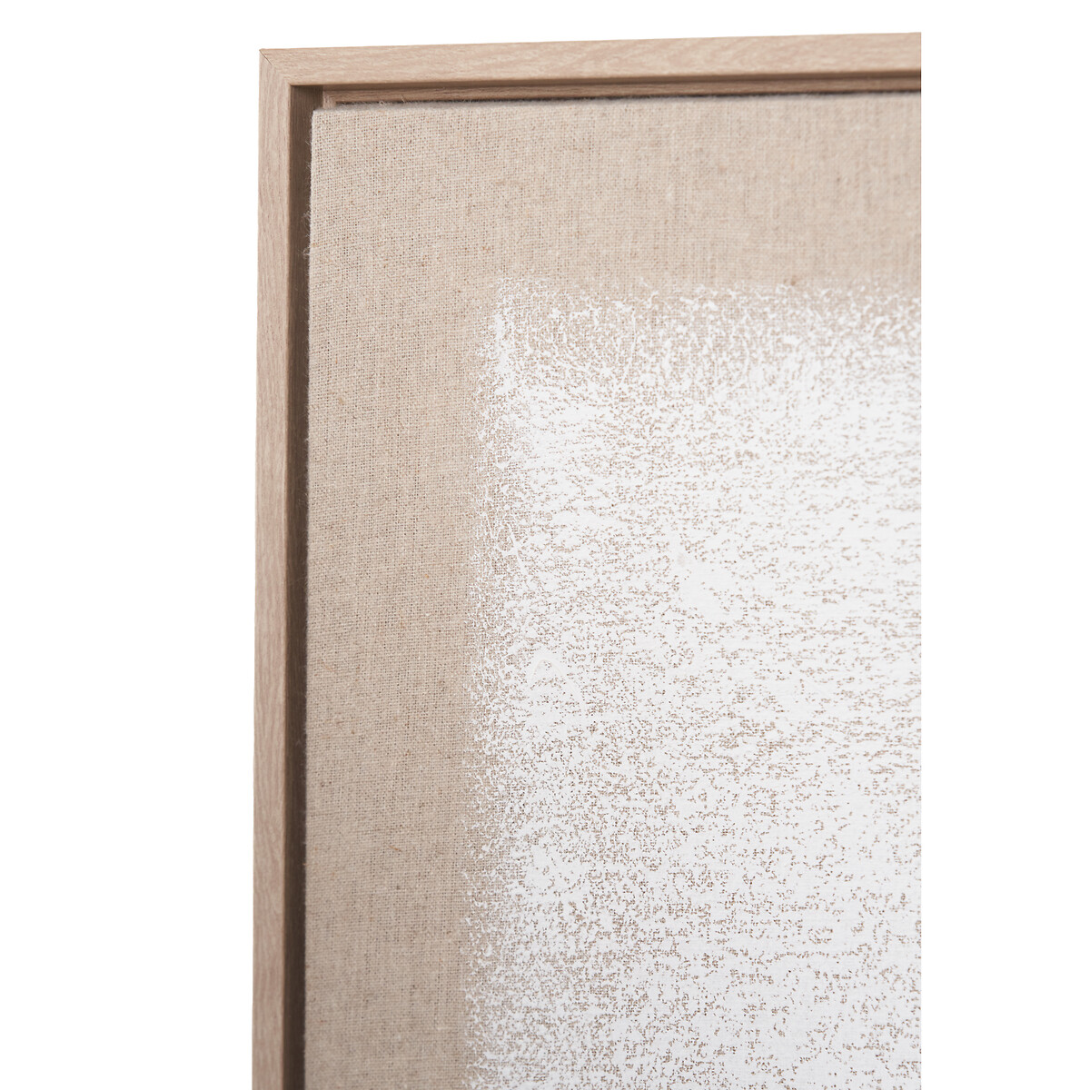 80 x 60cm White & Natural Textured Canvas with Natural Frame white/natural, ÉDITÉ