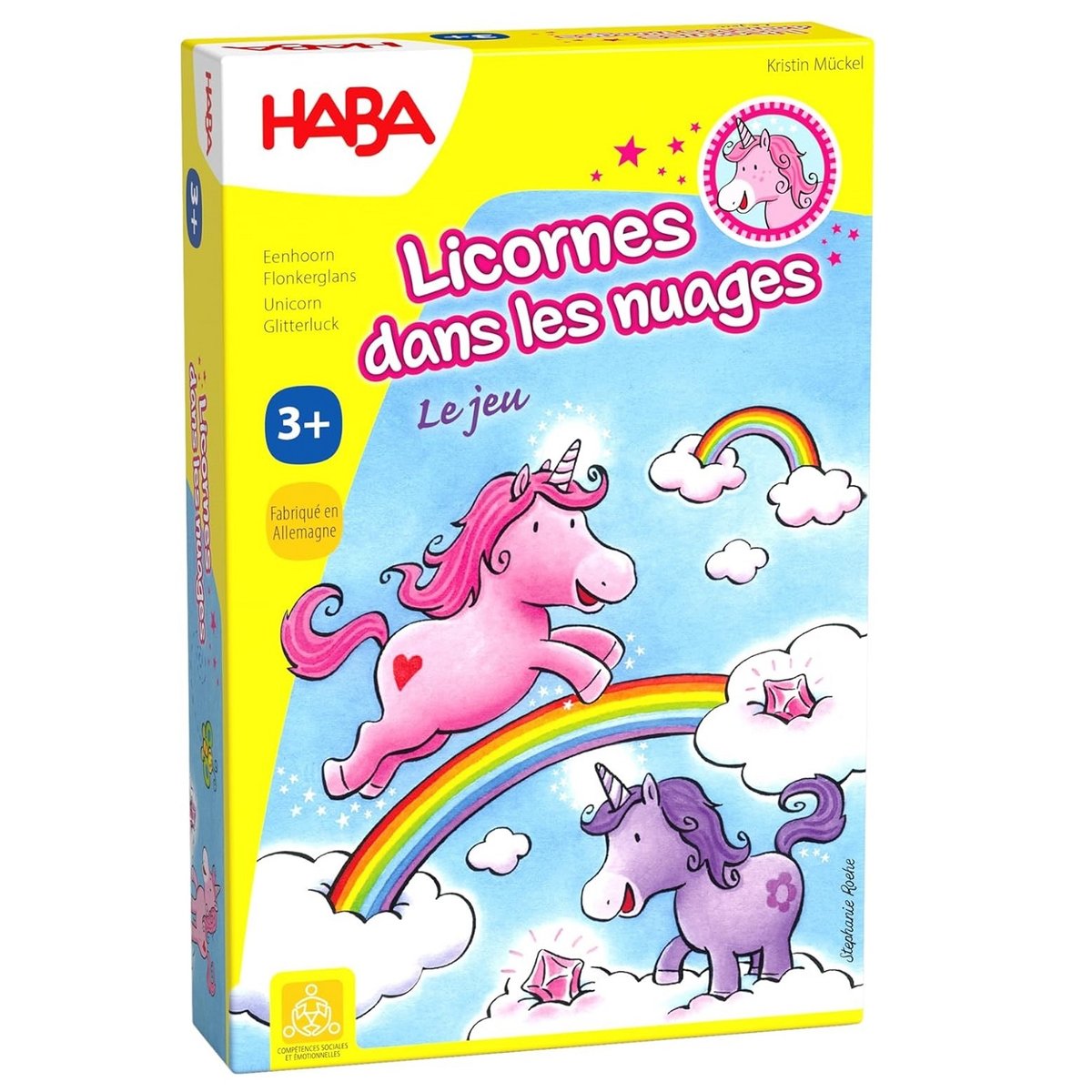 Licornes dans les nuages rose, HABA