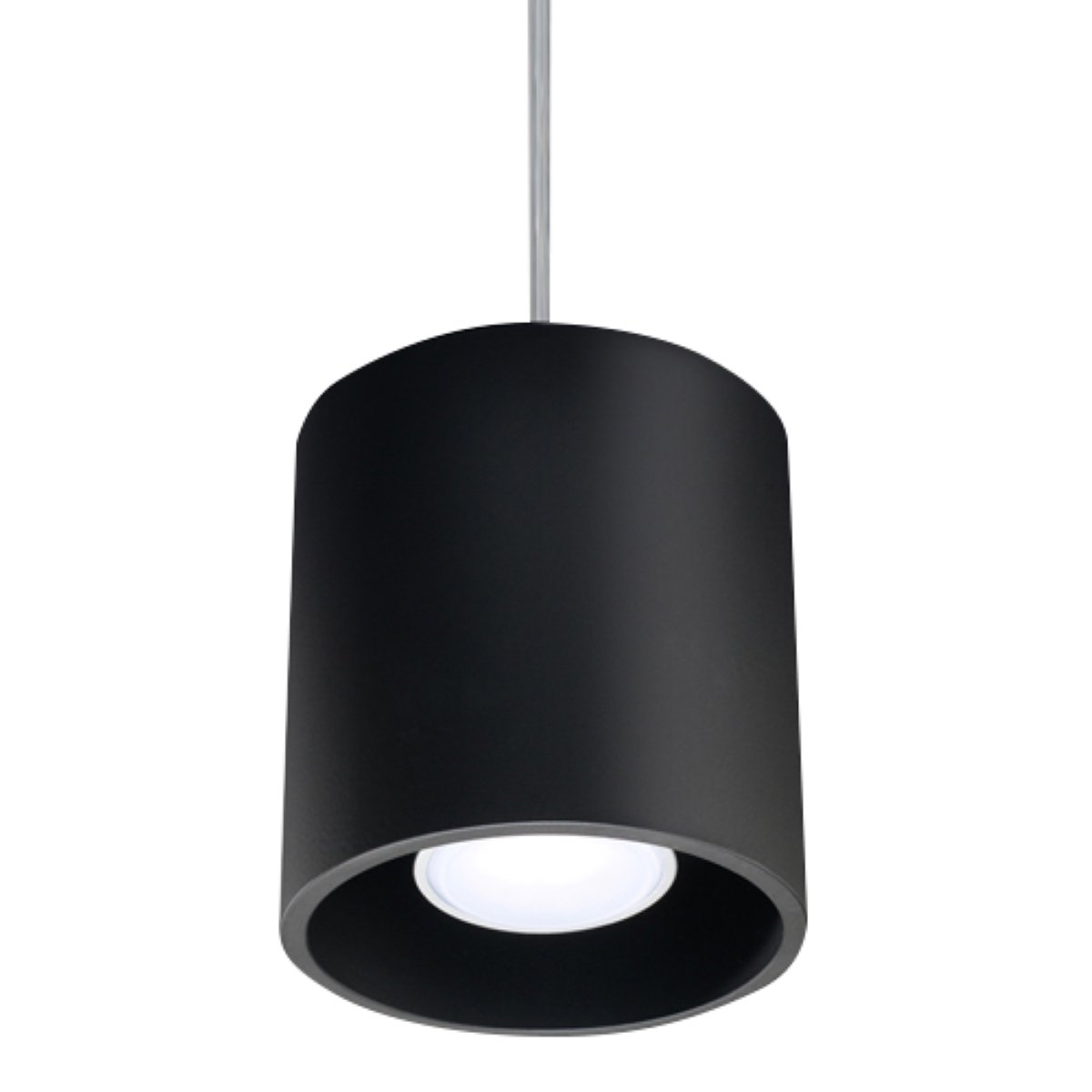 Suspension Aluminium Noir GU10 1 Orbis noir, EDEN