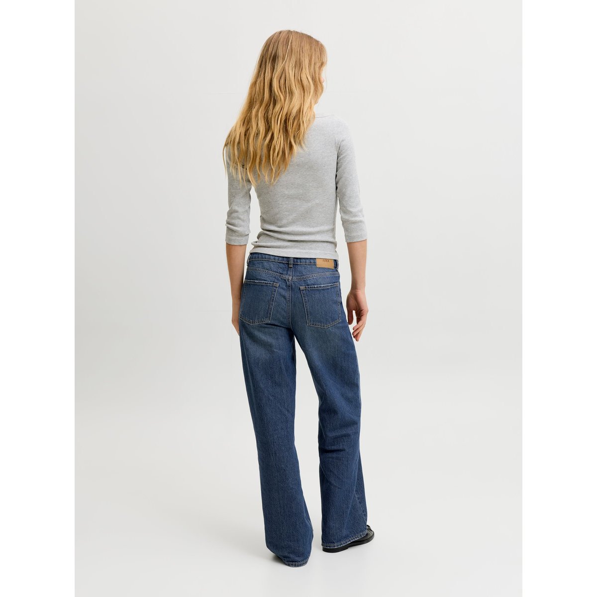Jean À Coupe Large dark blue denim, JJXX