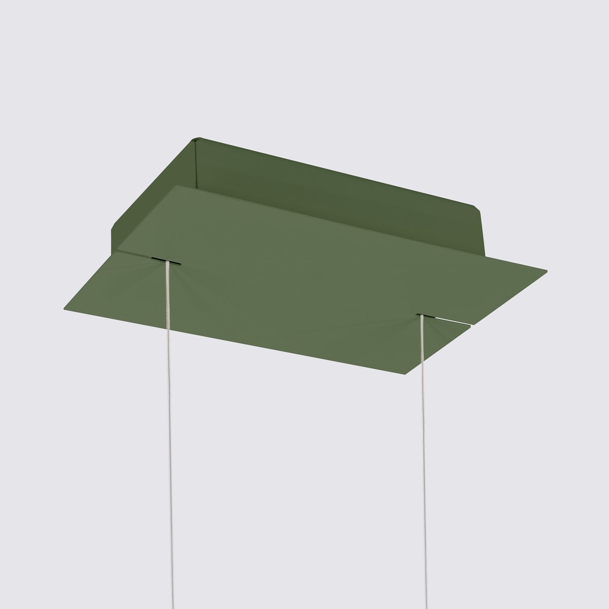Suspension Aluminium Vert Olive LED 1 Rio vert olive, EDEN