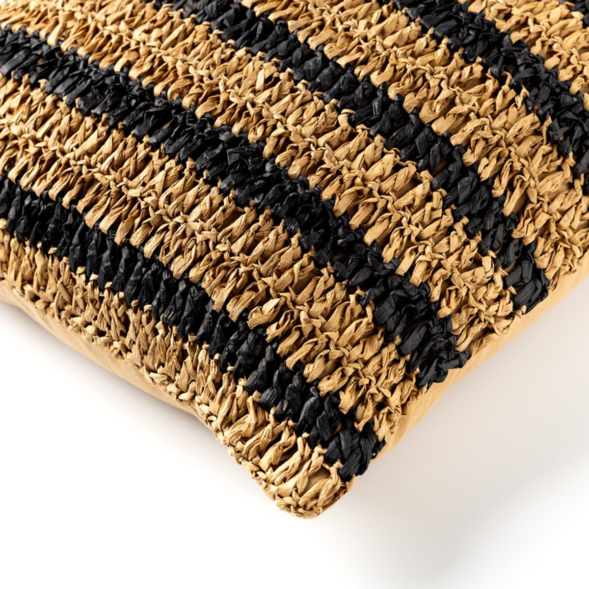 Housse de coussin Antony noir, DUTCH DECOR
