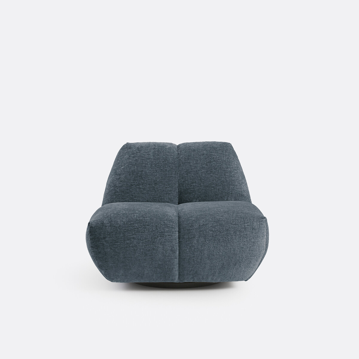 Fauteuil pivotant, velours épais, Nuria bleu, LA REDOUTE INTERIEURS