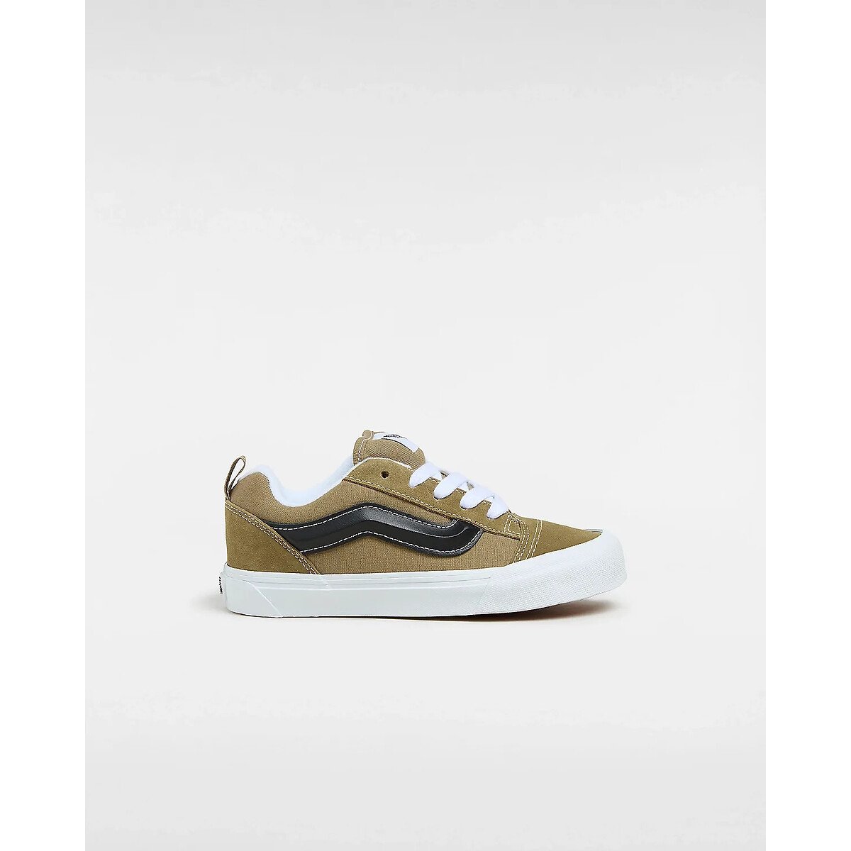 Kids Knu Skool Leather Trainers black/khaki, VANS